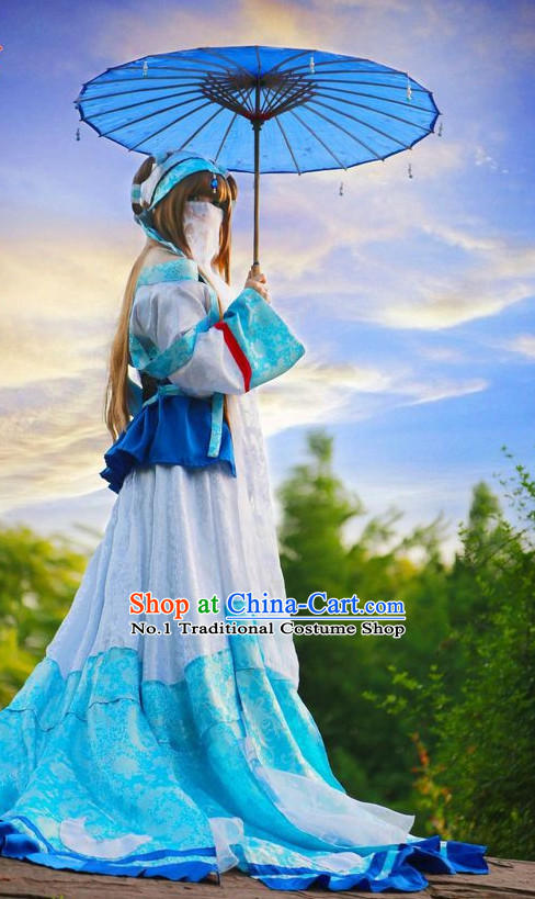 Asian Princess Hanfu Costumes Complete Set for Women