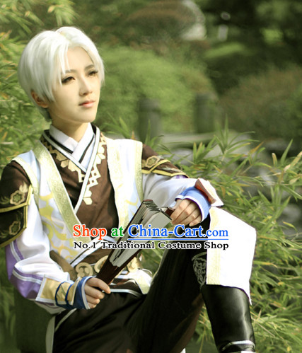Asia Fashion Kung Fu Master Cosplay Costumes Complete Set for Men