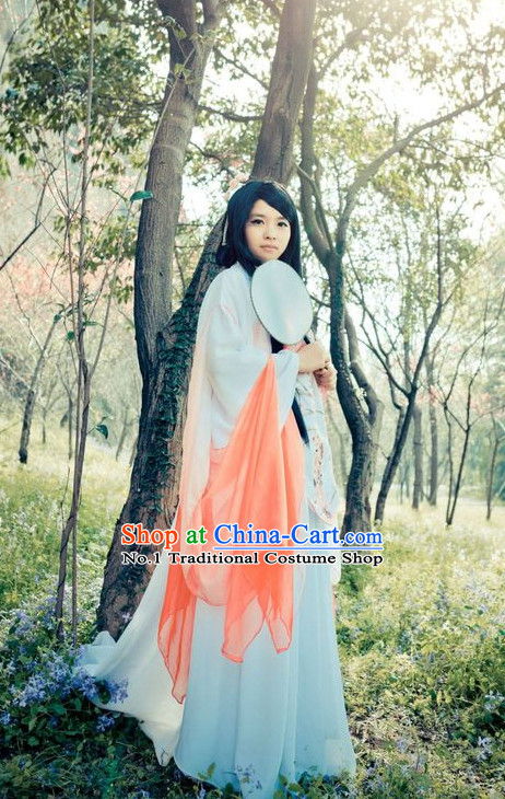 Asian Fashion Chinese Female Fairy Hanfu Clothing Complete Set for Women