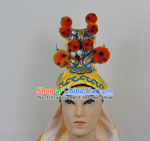 Oriental Chinese Beijing Opera Wu Sheng Character Hat