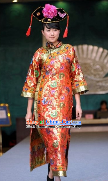 Oriental Clothing Chinese Traditional Manchu Ethnic Plus Size Clothes online for Women