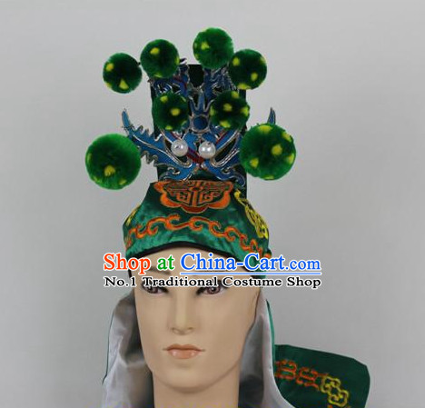 Chinese Traditional Peking Opera General Wusheng Hat