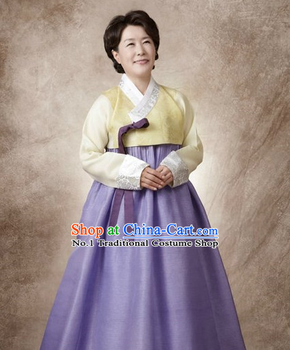 Traditional Korean Custom Made Special Day Mother Hanbok Costumes Complete Set for Ladies