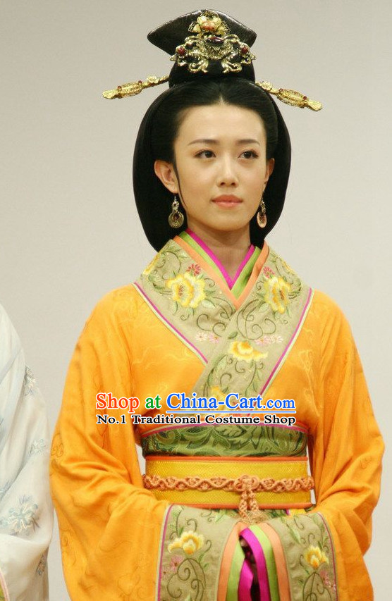 China Fashion Xi Shi Costumes and Hair Accessories Full Set