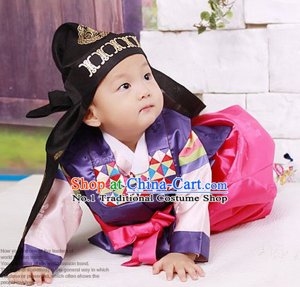 Korean Birthady Prince Dress Hanbok Clothing for Boys