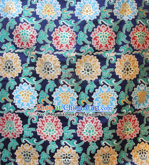 Asian Tibetan Brocade Embroidered Fabric Upholstery Material Dress Material