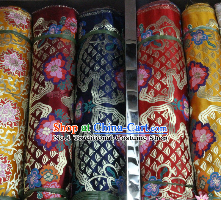Asian Upholstery Brocade Material Embroidered Fabric Dress Material