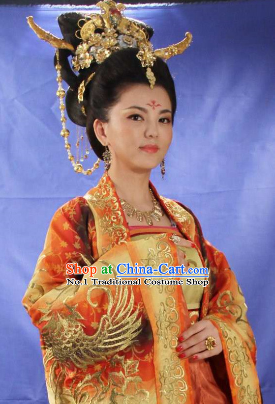 Chinese Tang Dynasty Female Emperor Wu Zetian Hair Accessories Set