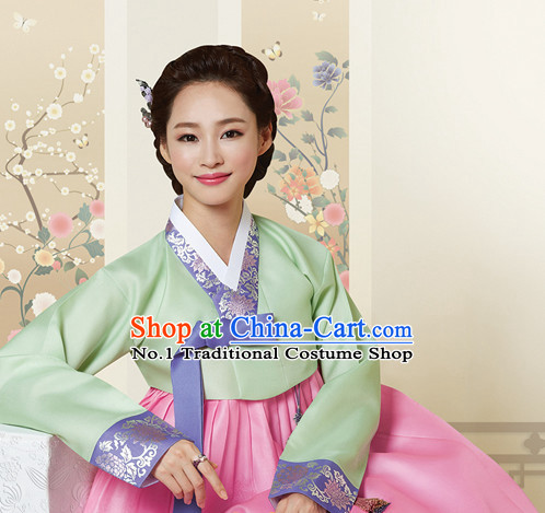 Korean Traditional Dresses Imperial Female Plus Size Dress Fashion Clothes Complete Set