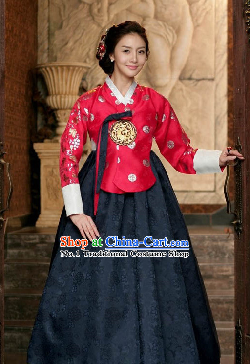 Korean Traditional Wedding Dress Complete Set for Women