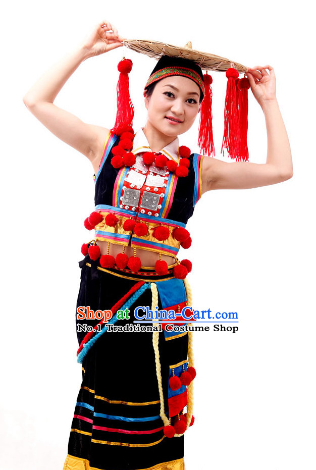 Chinese Costumes Ethnic Dance Costume Complete Set for Women