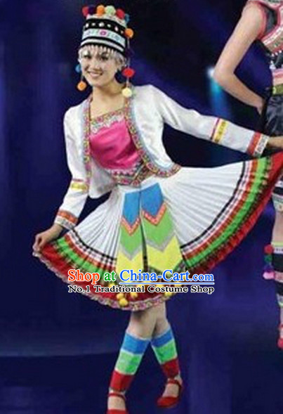 Chinese Miao Dance Costumes Female Ethnic Groups Clothes
