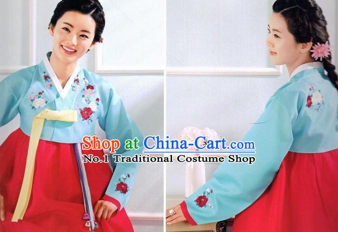 Korean Hanbok Costumes Ladies Fashion Clothes Korean Traditional Dress