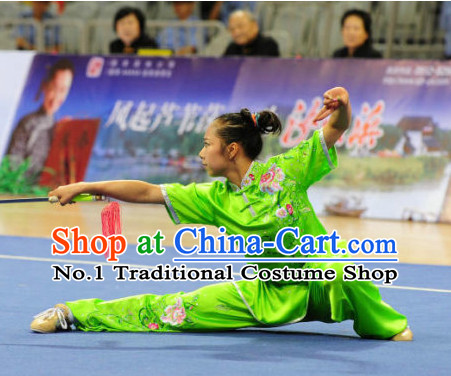 Top Competition Martial Arts Uniforms Martial Arts Supplies Kung Fu Swords Sword Championship Uniform for Women