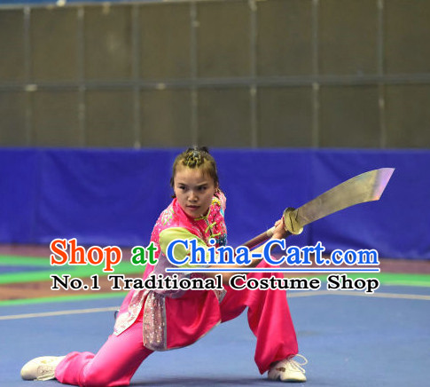Top Kung Fu Broadsword Uniforms Martial Arts Training Uniform Gongfu Clothing Wing Chun Costume Shaolin Clothes Karate Suits for Women