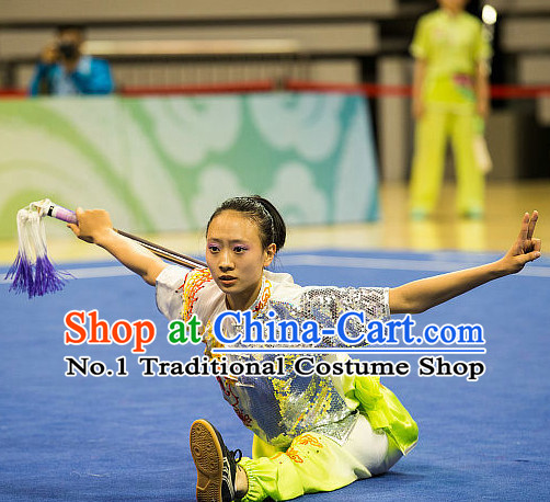 Top Chinese Kung Fu Sword Uniforms Kungfu Uniform Martial Arts Competition Costumes for Women