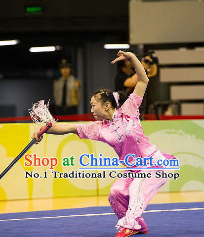 Top Chinese Kung Fu Sword Uniforms Martial Arts Competition Costume for Women