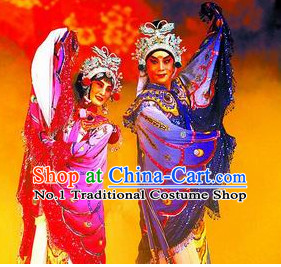 Chinese Culture Chinese Opera Costumes Chinese Cantonese Opera Beijing Opera Costumes Butterfly Love Costumes Complete Set