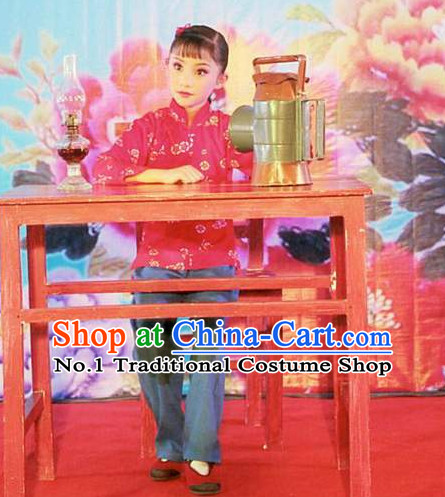 Asian Fashion China Traditional Chinese Dress Ancient Chinese Clothing Chinese Traditional Wear Chinese Opera Red Lantern Costumes for Kids