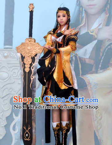 Top Chinese Female Superhero Halloween Costumes and Accessories Complete Set