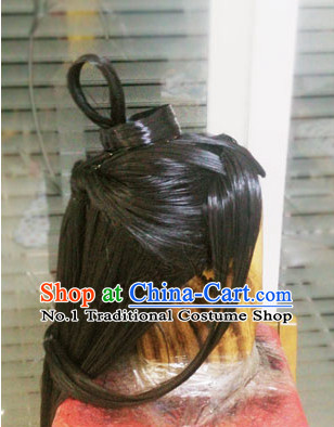 Chinese Cosplay Long Black Wigs