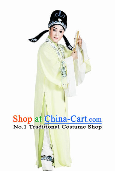 Asian Chinese Traditional Dress Theatrical Costumes Ancient Chinese Clothing Husband Costumes and Hat