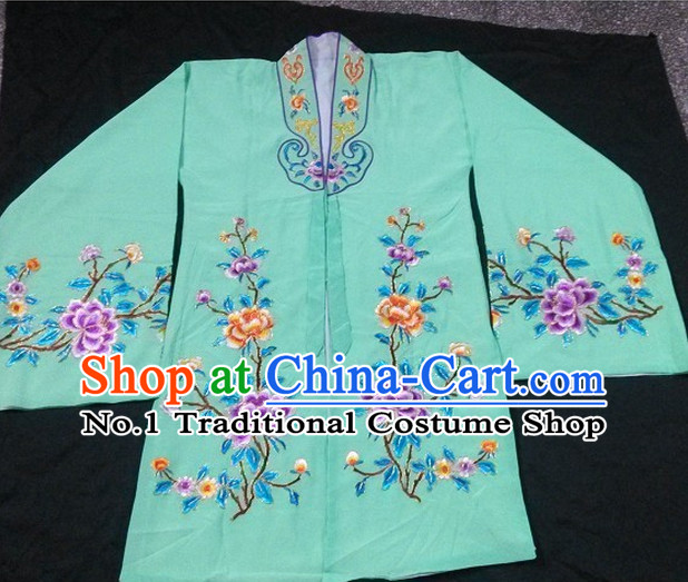 Green Ancient Chinese Beijing Opera Lady Costumes