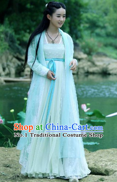 Traditional Chinese Fairy Costumes Hua Qian Gu Costume Complete Set for Girls