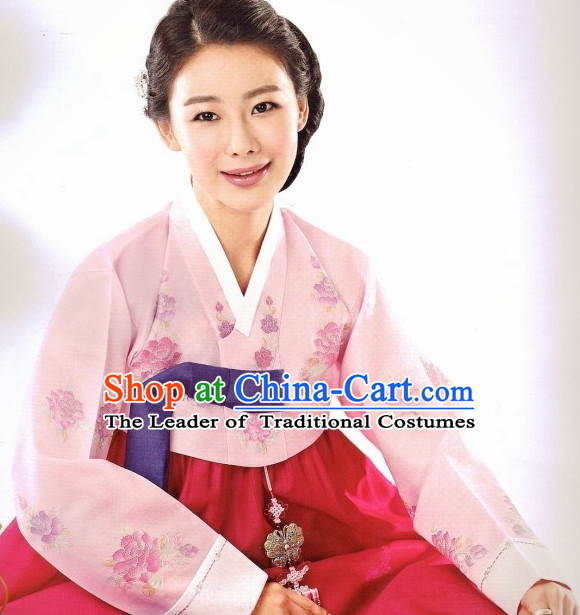 Korean Fashion Formal Hanbok Top and Skirt Complete Set for Women