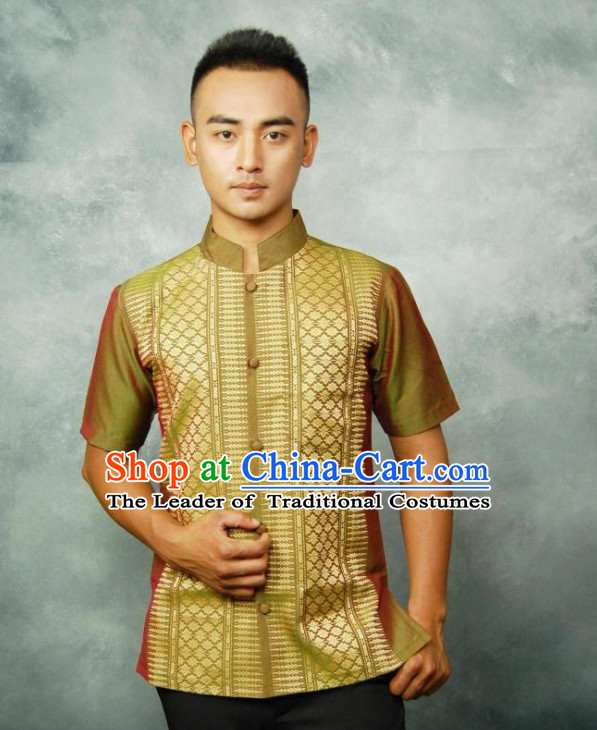grafisch Verovering Voorzichtigheid Traditional Thailand Customs Thai Shirt for Men