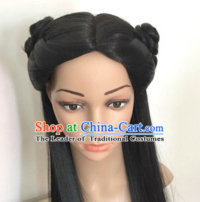 Chinese Ancient Wigs Hair Extensions Lace Front Wig Hair Pieces for Women