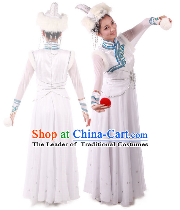 Chinese Mongolian Dance Costume for Competition