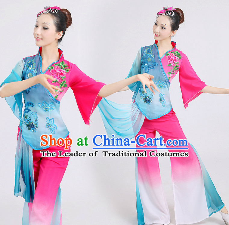 Chinese Folk Dance Costumes Dancing Costume Discount Dance Costume Gymnastic Leotard Dancewear China Dress Dance Wear