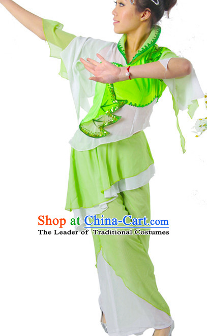 Chinese Fan Dance Costume Discount 