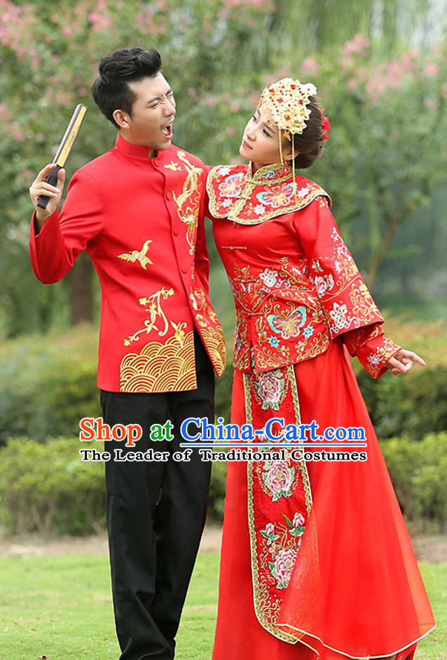 traditional chinese men's wedding clothes
