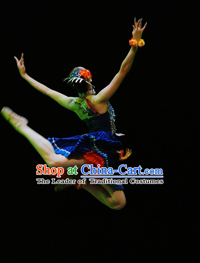 Chinese ethnic She Dance costumes Dancewear Asian Dancewear folk Dance