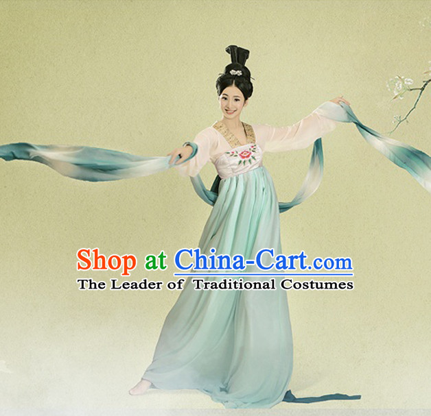 Long Sleeves Tang Dynasty Female Dancer Costumes
