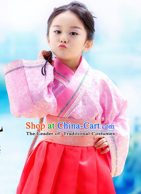 Ancient Chinese Han Dynasty Princess Clothes Complete Set for Girls Kids