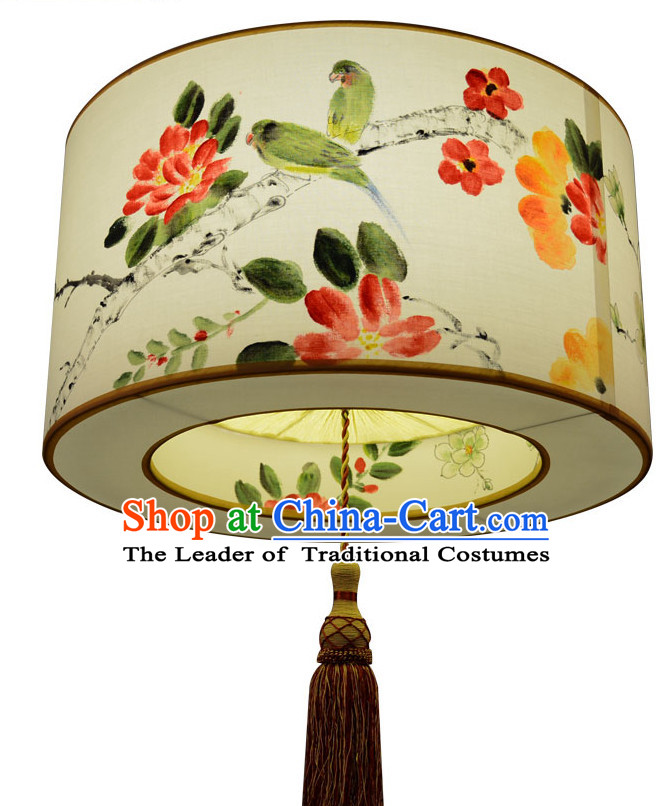 Chinese Classical Handmade and Painted Silk Hanging Palace Lantern