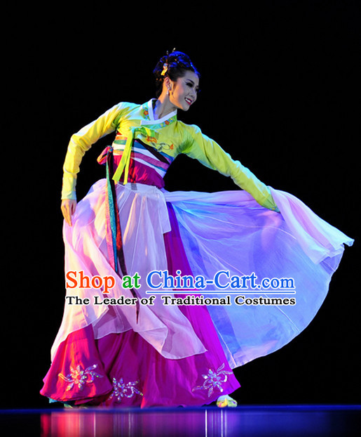 Traditional Korean Solo Dance Costumes for Women