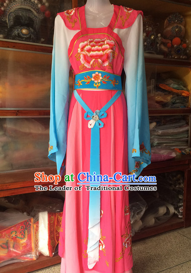Ancient Chinese Opera Embroidered Hua Dan Costumes Complete Set for Women