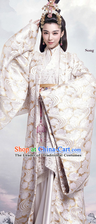 Ancient Chinese Empress Royal Dresses Imperial Robe Clothes Complete Set