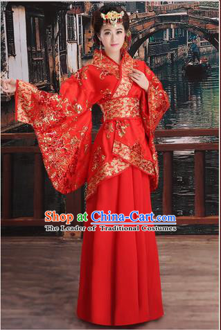 Ancient Chinese Palace Empress Costumes Complete Set, Han Dynasty, Ancient Palace Princess, Hanfu, Wedding Dress Suits For Women