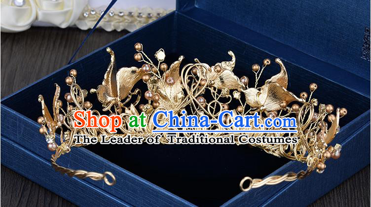 Traditional Jewelry Accessories, Princess Bride Royal Crown, Wedding Hair Accessories, Baroco Style Crystal Headwear for Women