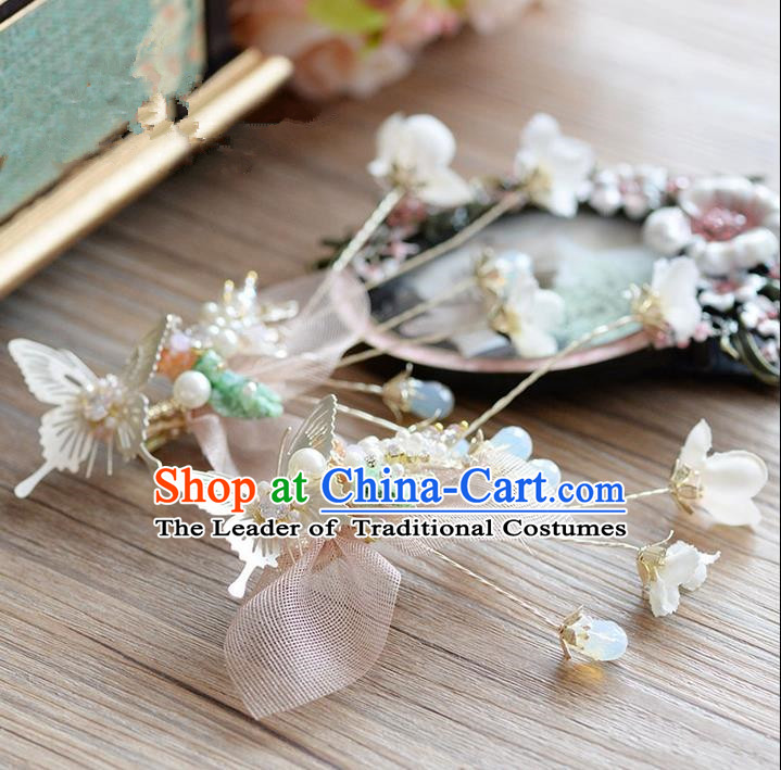 Traditional Jewelry Accessories, Princess Hair Accessories, Bride Wedding Hair Accessories, Headwear, Baroco Style Flowers Hair Claw for Women
