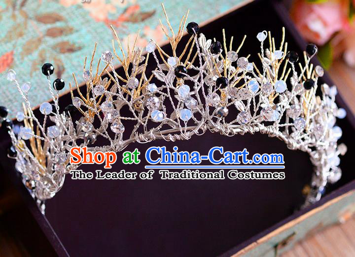 Traditional Jewelry Accessories, Palace Princess Bride Royal Crown, Engagement Royal Crown, Wedding Hair Accessories, Baroco Style Crystal Headwear for Women