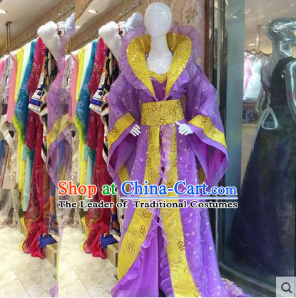 Ancient Chinese Palace Empress Costumes Complete Set, Tang Dynasty Ancient Palace Princess Dance Clothing, Cosplay Fairy Imperial Consort Dress Suits For Women