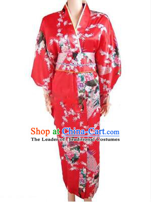 Japanese Traditional Kimono Costumes Women Dress COSPLAY Japanese Traditional Garment Wedding Dress Ceremonial Wafuku Stage Show Red