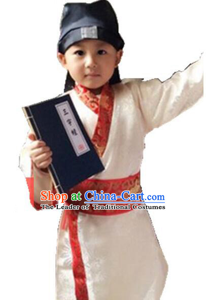 Chinese Traditional Dress for Boy Kid Children Clothes Ancient Chinese Costume Stage Show