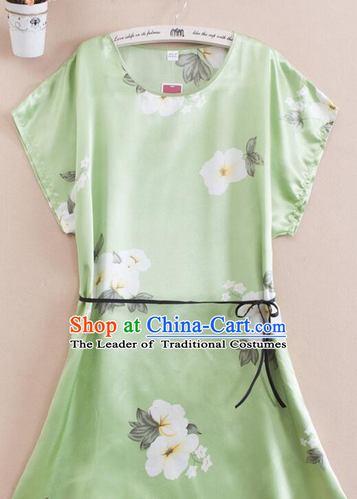 Night Gown Women Sexy Skirt Ancient China Style Chinese Traditional Chinese Night Suit Nighty Bedgown Green